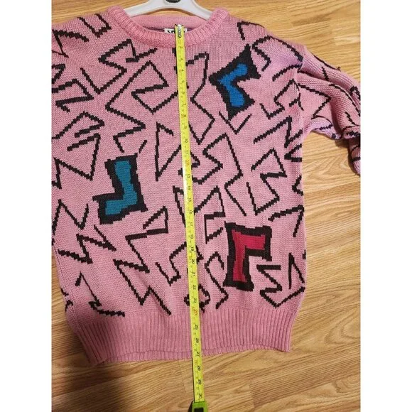 Snap Internationale Vintage Sweaters 90's Pink Size Large Pre-Owned - Picture 6 of 7